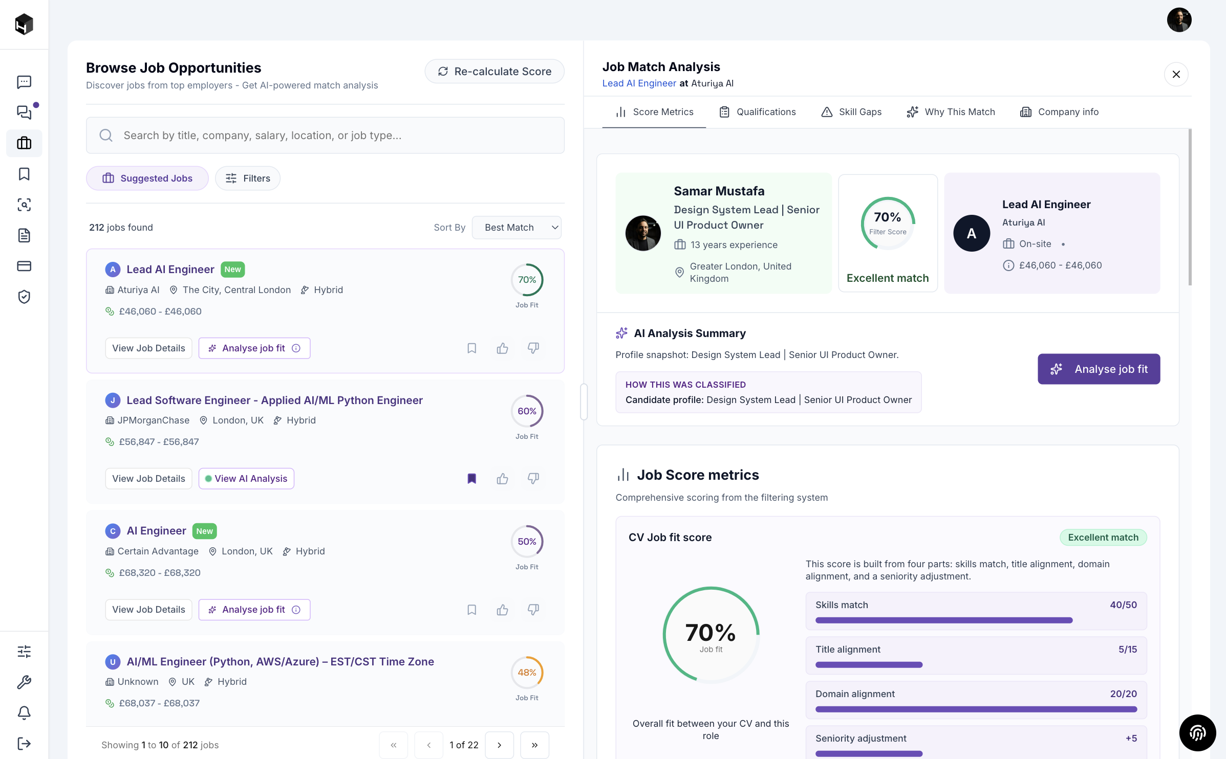 AI Job Match Preview